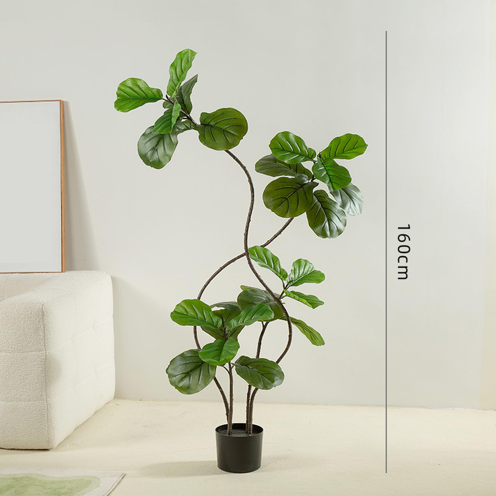 Amazon｜[LJKI] ウンベラータ フェイクグリーン A180cm 大型 造花